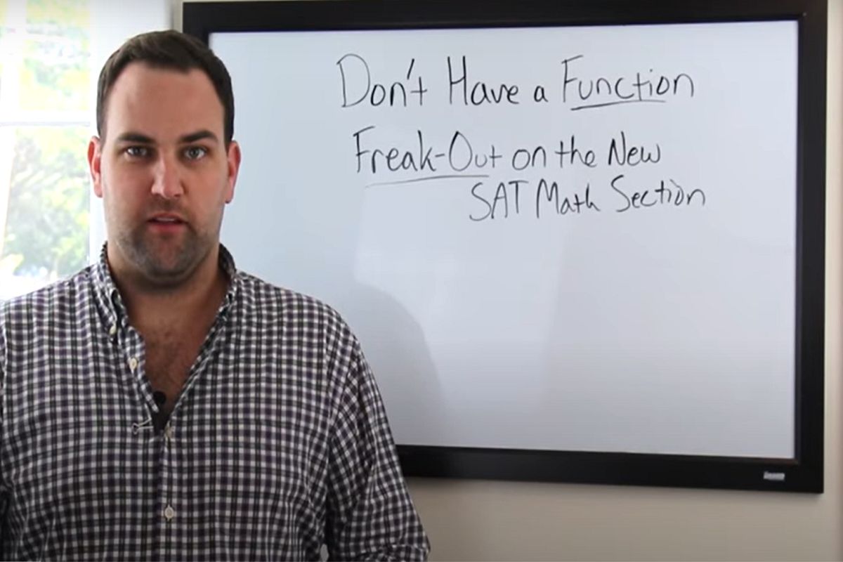 Don’t Have a Function Freakout! .. On the New SAT Math Section