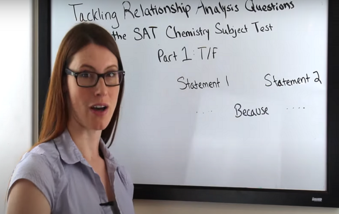 Tackling Relationship Analysis Questions on the SAT Chemistry Subject Test Part 1