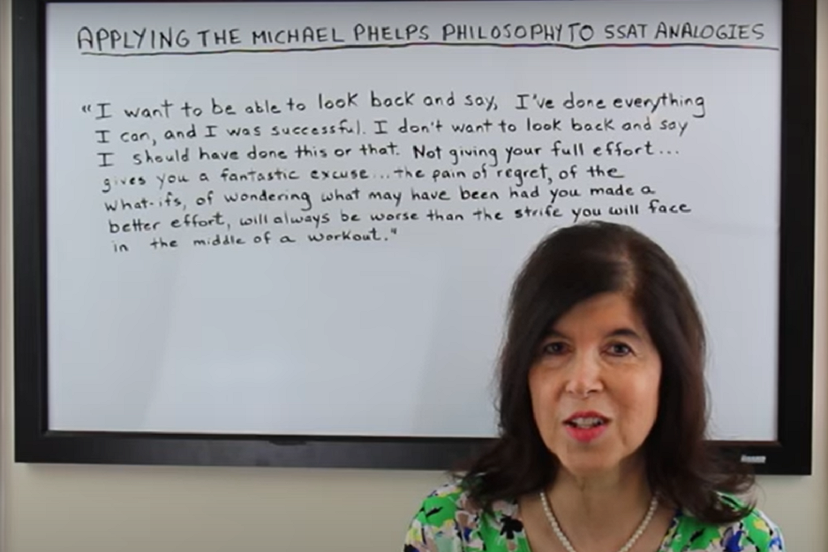 Applying the Michael Phelps Philosophy to SSAT Analogies