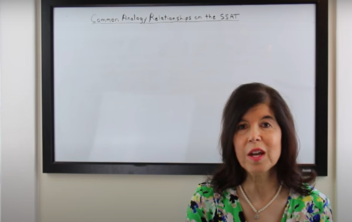 Common Analogy Relationships on the SSAT
