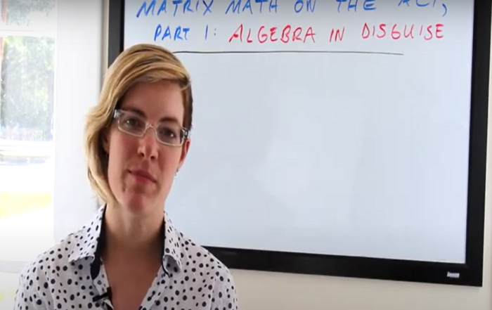 Matrix Math on the ACT Part 1 Algebra in Disguise