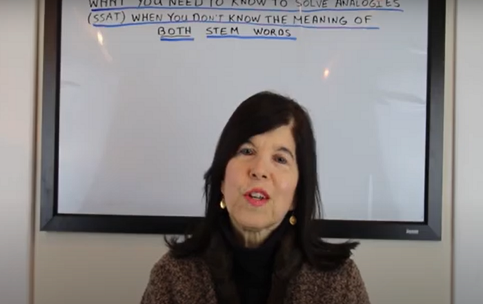 What You Need to Know to Solve SSAT Analogies When You Don’t Know the Meaning of Both Stem Words