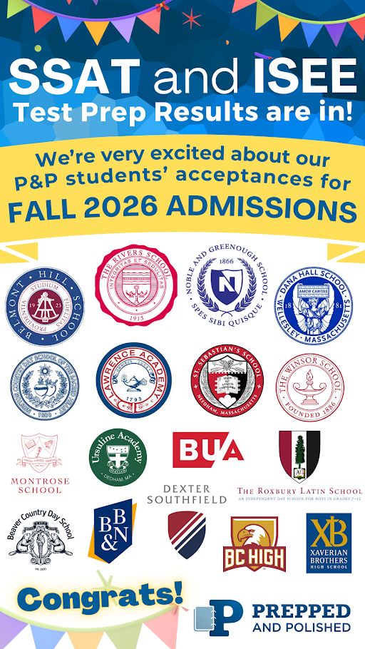 SSAT and ISEE Test Prep Results are in